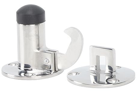 Fermaporta con Staffa Gancio per Porta per Yacht RV Camper Camper Chiusura a Molla Marine Tieni Saldamente le Porte Aperte con Questo Comodo Fermaporta