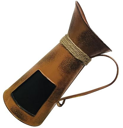 Ciieeo Small Blackboard Coffee Pot Made of Iron for Dried Flower Container and Pitcher Decor Use As Desktop Ornament for Living Balcony Coffee Decoration