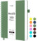 RETTACY A5 Notizblock, Notizbuch, Spiralgebundene Notizbücher, 300 Blatt/150 Seiten Zum Schreiben, 100 G/m² College-liniertes Papier, PVC-Hardcover, 14,5 X 21 Cm - Dunkelgrün