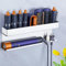 YAYINLI Hair Dryer Holder Wall Mount, Hairdryer Holder for 7 in 1 Curling Iron Styler Accessories, Hair Dryer And Straightener Holder, Stainless Steel Hairdryer Stand Station, Hair Tools Organiser