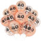 Unisun 40. Geburtstag Luftballons, Dekorationen für Frauen Mädchen, Happy Birthday Rose Gold 40 Jahrestag Ballons Deko für Party Supplies