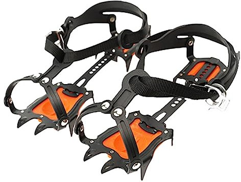 Mipcase 1 Set Anti-slip Crampons Shoe Crampons Ice Cleats Snow Traction Running Crampons Ice Climbing Crampons Shoe Snow Grips Outdoor Snow Cleats Ice Spikes Shoe Snow Cleats Tpu Rubber