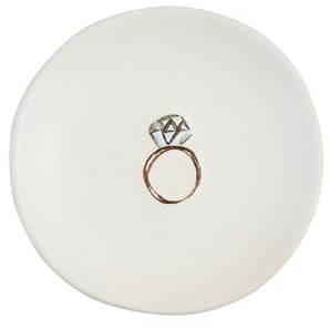 Mud Pie Ring Wedding Dish Tidbit Teller 10,2 cm Durchmesser