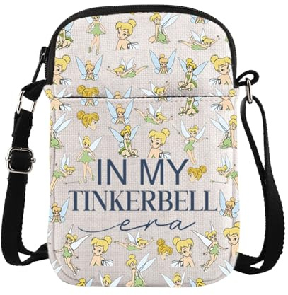 Fairy Merch Messenger Bag Tinker Princess Gift Peter Crossbody Bag Fairytale Lovers Gift, Tinker Cross, medium
