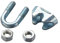 OKUMEYR 24 Stk Kabelschellen Verzinkt Drahtseilklemmen Zum Heben Drahtseilbefestigungen Verzinkte Kabelschellen Verzinkter Formbarer Clip Kabelschlaufenklemme Formbarer Seilclip Silver