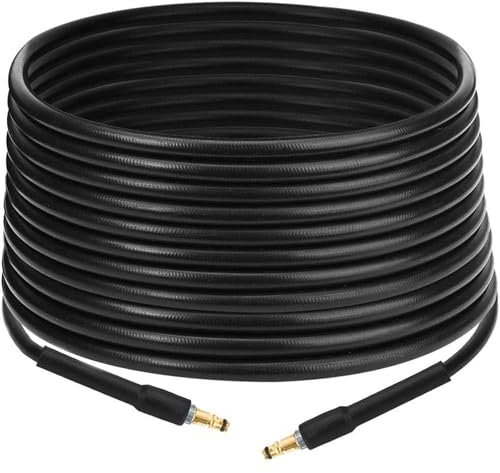 10M Pressure Washer Hose Replacement Compatible with K2 K3 K4 K5 K6 K7, Pressure Washer Accessories, Water Clean Pipe Hose Replacement Click Plug Quick Connector