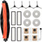 DianSung Zubehör Set für Xiaomi X20 Max, X20 Pro Staubsauger Ersatzteil, 1 Hauptbürste,4 Wischtücher,4 Staubbeutel,4 Seitenbürsten,4 Filter