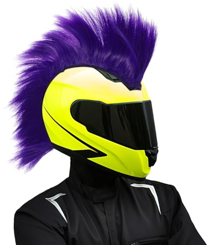 COLLBATH Dekorative Helmperücke für Cosplay Pinkes Haarstück für Karneval Partys Bühnenaufführungen Lustige Leichte Kreative Kostümperücke für Damen Herren