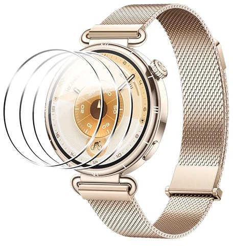 Heioloo 3 Stück Schutzfolie für Huawei watch GT 6 41mm Panzerglas, HD Displayschutzfolie 9H Härte Anti-Kratzen Schutzglas Folie, Bläschenfrei, Wasserdicht, Anti-Öl