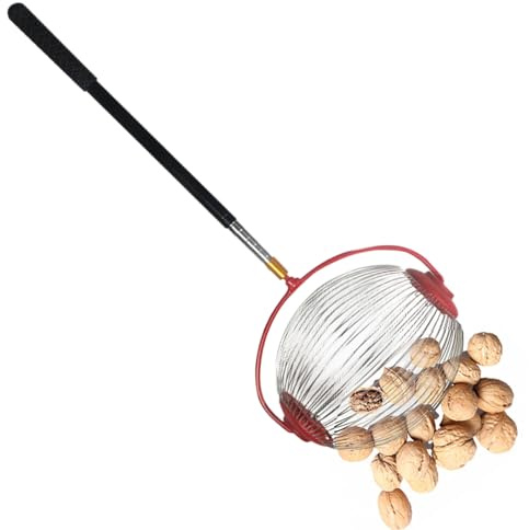 Rukjmqi Cueilleur Noix, 150cm Rouleau Ramasseur De Noix Long Manche Outil De Ramassage pour Marrons Collecteur De N-oix À pour Ramasser Châtaignes, Marrons dans Le Jardin Ou en Plein Air