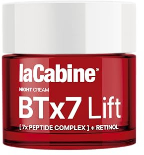 laCabine BTx7 Lift Nachtcreme – 7 Peptide & verkapseltes Retinol zur Faltenreduktion und intensiven Pflege – Nachtregeneration mit glättendem Effekt