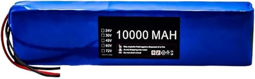 Caimcie 7S4P 24V 10Ah Removable Lithium Ion Battery with BMS Protection and Charger, Replacement Battery for E-Bike and Electric Scooter 50W-350W Motor T+DC