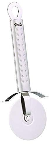 Fissler FIS7513 Magic / Edelstahl-Pizzaschneider, Pizzaroller-gebürstet, sehr massiv und hochwertig, mit Wand-Aufhängeöse, rostfrei