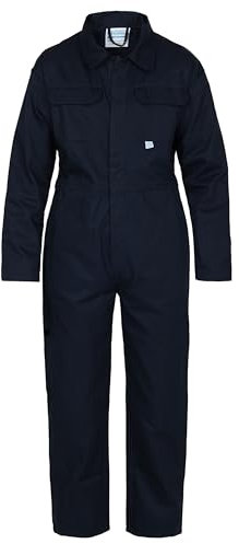 Fort Mens 333 Tearaway Junior Coverall Boilersuit, Navy, 9-10 Years UK