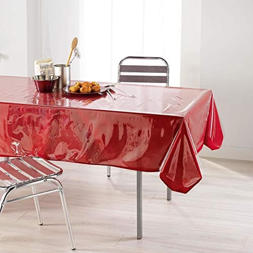 Douceur d'Intérieur Décor Ligne 1710281 Nappe Cristal Uni Tischdecke, Transparent, 140 X 240 cm