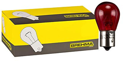 BREHMA 10x Rote Bremslicht Lampe 90220 21 Watt PR21W BAW15s 12V