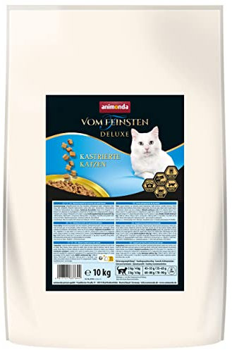 animonda Vom Feinsten Deluxe Adult Katzenfutter, Trockenfutter für kastrierte Katzen, aus Geflügel, 10 kg