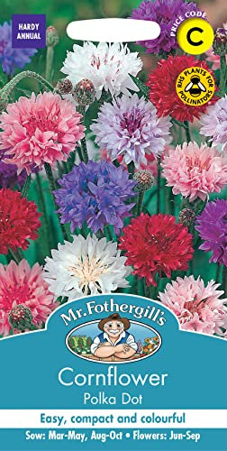 Mr Fothergill's 15093 Flower Seeds, Cornflower Polka Dot, Mixed