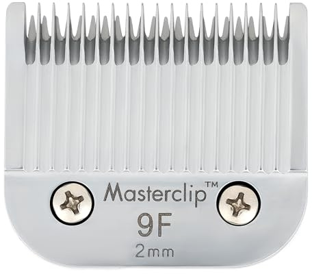 Masterclip Dog Clipping Blade A5 Clipper Blades 50F 40F 30F 15F 10F 9F 7F 7 5F 5# 4F 4# 3F 3# 2F 2# 5/8N Toe Blade Compatible Oster Andis (9F)