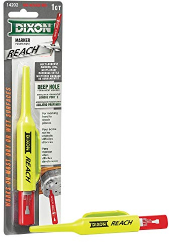 Dixon Industrial Reach Deep Hole Marker, Red, 1 Ct | Ideal for writing, drawing, schoolwork, classrooms and office use