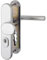 Hoppe de seguridad Manilla Amsterdam – A Placa Larga Cilindro perfilado Distancia de 92 mm, para grosor de la puerta 67 – 72 mm, sin protección de cilindros, VK 8, 1 pieza, 3885844