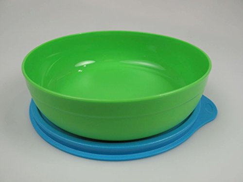 TUPPERWARE Kinder Teller grün blau Box Tupperbox Baby Kinderteller