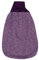 Cosilana Baby Strampelsack Fleece, 60% Wolle (kbT), 40% Baumwolle (KBA), (50, Lila-melange)
