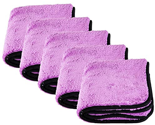 Liquid Elements Purple Monster Mikrofasertuch Microfaser 1800 GSM 40 x 40 cm (5 Stück)