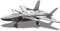 WANGE Modell J-20. Modell eines Mehrzweck-Abfangjägerflugzeug zum Bauen mit Bausteinen. Luftfahrtmodell 1:50.