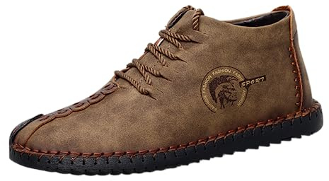 Scarpe Uomo Pelle Barca Mocassini Casuale Piatto Loafers Scamosciata Stivali Stivaletti Invernali Caviglia Boots