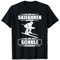 Zum Skifahren Geboren Zur Schule Gezwungen Skifahrer Ski T-Shirt
