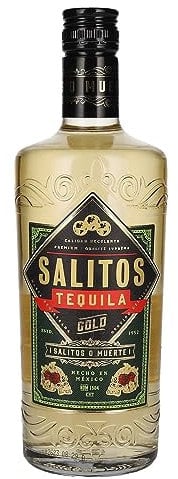 SALITOS Tequila Gold 0.7l - 38% Vol. goldener Premium-Tequila mit feiner Agaven-Note - ideal für Shots, Cocktails & Partynächte – Mexikanisches Lebensgefühl in jeder Flasche