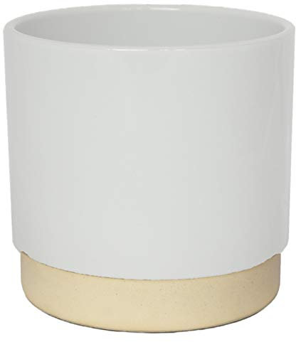 Ivyline Maceta, Cerámica, Blanco, 10.5 cm