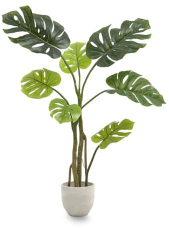 Maia Shop | Monstera Artificiale | Piante finte | Misure: 120 x 80 cm | Piante Finte da Interno | Piante Artificiali | Piante Finte Decorative | Decorazioni casa