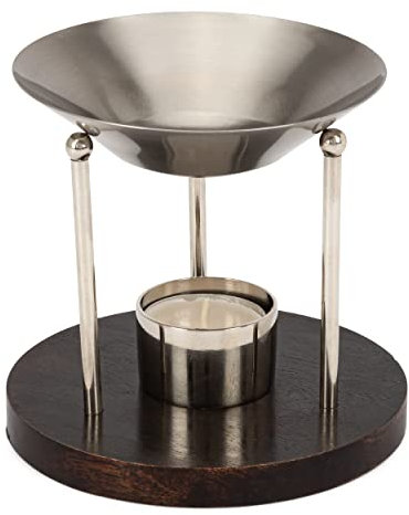 NKlaus Edelstahl Duftlampe Räucherstövchen Weihrauch Duftöle Betriebsart Teelicht 2558