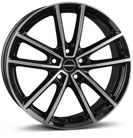 Borbet Felge W 8x18 ET48 5x112 black polished glossy W 80848112557,1BPG/T