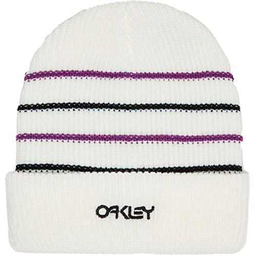 Oakley Standard B1B Stripe Beanie, Weiß, Einheitsgröße