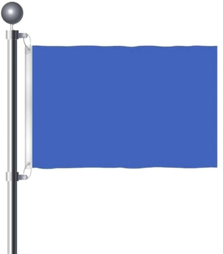 5ft x 3ft Blue Flags and Banners Pennant Double Stitched Vivid Color Plain BlueRed Flags Polyester Decoration for Garden Room Game Parade Sport Events Festival Party 90 X 150cm with Brass Grommets