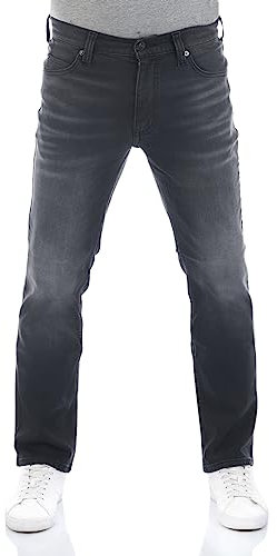 MUSTANG Jeans pour homme Tramper Straight Slim Fit Jeans Pantalon Denim Stretch Coton Bleu Noir W30 W31 W32 W33 W34 W36 W38 W40, Dark (1014741-4000-882), 36W x 32L