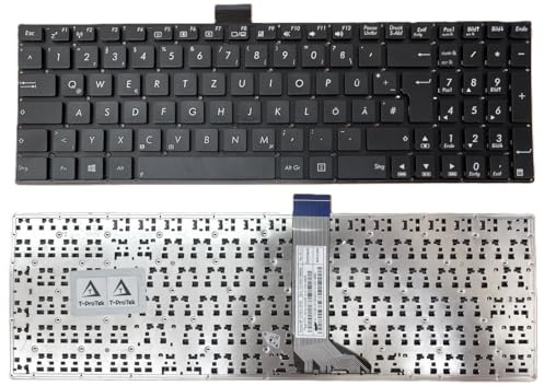 T-ProTek Deutsche Tastatur kompatibel für Asus R556LA R556LD R556LJ R556LN R556LN R556LP VM590L