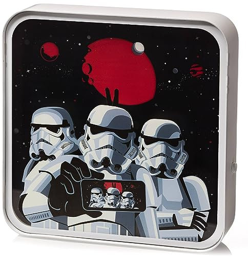 Numskull Offizielle Stormtroopr Acryl Logo Schreibtischlampe Wandleuchte für Schlafzimmer, Büro, Zuhause, Studium, Arbeit - Offizielle Stormtrooper-Merchandise