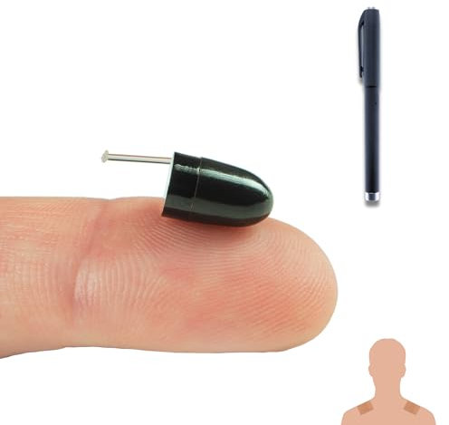 PingaOculto SpionageKopfhörer Bluetooth Prüfung Mini VIP Pro Unsichtbare Kopfhörer Mikrofon Haftstreifen - Unsichtbar Ohrhörer Kabellos Headset Ear (Spy Earpiece VIP Pro UltraMini Stift Bluetooth)