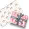 Glick Luxuriöses Weihnachts-Geschenkpapier (3 Blatt) Rotkehlchen-Weihnachtsgeschenkpapier, Weiß