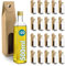 Espirito Rebelde 20 bottiglie in vetro da 500 ml con tappo a vite dorato + 20 scatole | olio d'oliva, aceto, alcool | olio di vetro