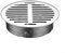 Hasaller Rejilla de drenaje de suelo de acero inoxidable con diseño hueco grande, se adapta a tubos de drenaje de 50 mm a 200 mm, fácil instalación para desagües exteriores e interiores (150 mm)