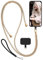moex Unleash für Samsung Galaxy S24 Handyband zum Umhängen ohne Hülle, Handykette mit Karabiner, Handy Umhängeband abnehmbar, Band Kette mit Pad für Handyhülle, Beige, Gold