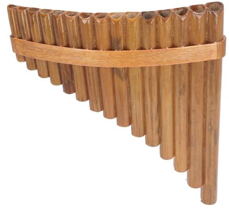 Pipes Flute, Wide Application Portable Musical Professional Panpipe Pan Flute for Music Recording (Left Hand)