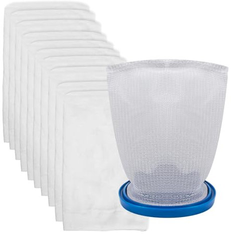 Allzweck-Pool-Filterbeutel und Mikrofilterbeutel, kompatibel mit Pool, Blaster Catfish Ultra, iVac 250, iVAC C2, Max, Volt und FX-4 Pool-Staubsaugerbeutel (1 Netzbeutel + 10 Mikrofilterbeutel)
