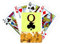no/no Happiness Queen Club Q Gold Spielkarte, klassisches Spiel