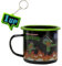 Ninja Turtles Thumbs up TMNT Tasse mit Schlüsselanhänger, Kaffeetasse mit bekannten Charakteren, 500 ml, Ideale Geschenkidee